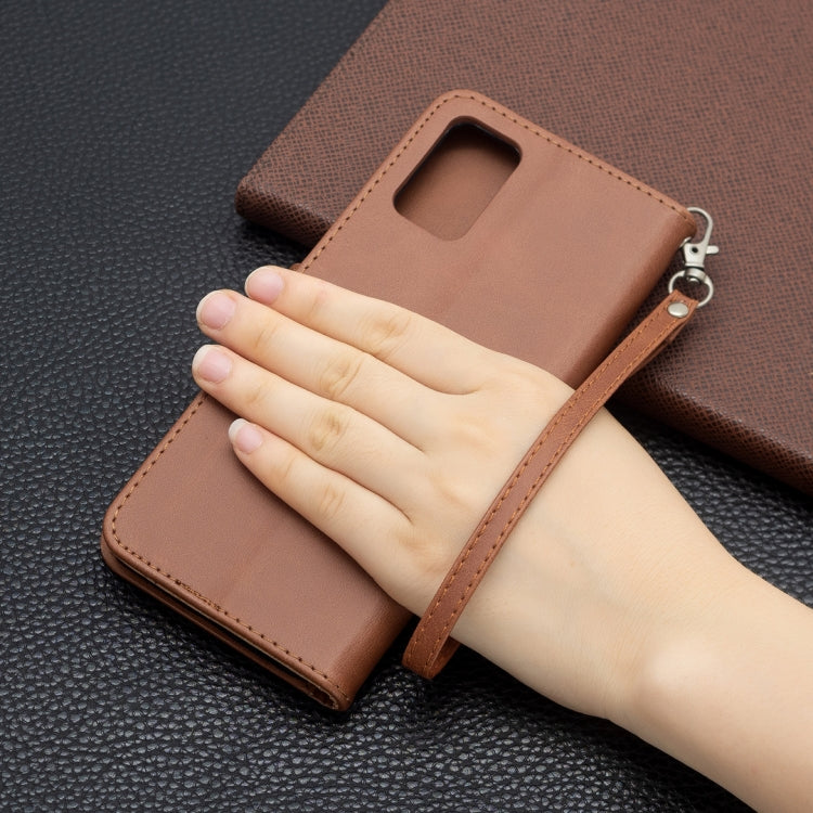 Retro Lambskin Texture Pure Color Horizontal Flip PU Leather Case with Holder & Card Slots & Wallet & Lanyard, For Samsung Galaxy A03s 164mm