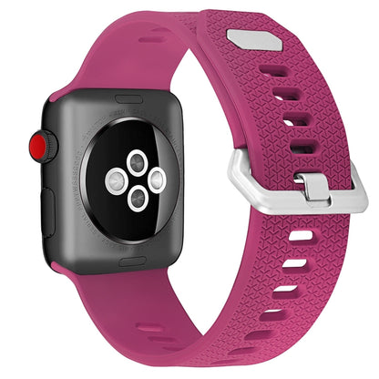 Silicone Replacement Strap Watchband Compatible with Apple Watch Series, 7 45mm / 6 & SE & 5 & 4 44mm / 3 & 2 & 1 42mm