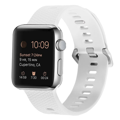 Silicone Replacement Strap Watchband Compatible with Apple Watch Series, 7 45mm / 6 & SE & 5 & 4 44mm / 3 & 2 & 1 42mm