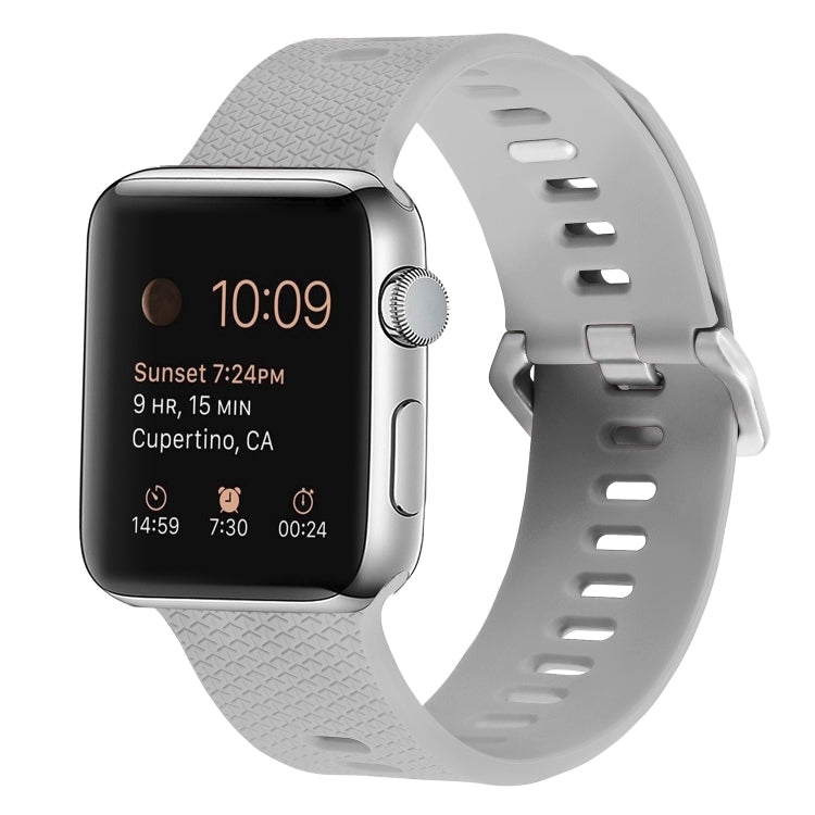 Silicone Replacement Strap Watchband Compatible with Apple Watch Series, 7 45mm / 6 & SE & 5 & 4 44mm / 3 & 2 & 1 42mm