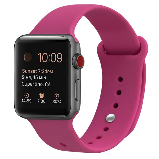 Silicone Replacement Strap Watchband Compatible with Apple Watch Series, 7 41mm / 6 & SE & 5 & 4 40mm / 3 & 2 & 1 38mm