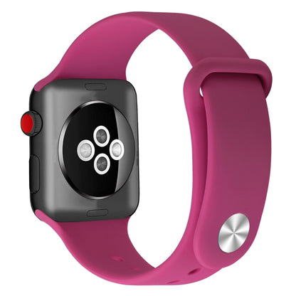 Silicone Replacement Strap Watchband Compatible with Apple Watch Series, 7 41mm / 6 & SE & 5 & 4 40mm / 3 & 2 & 1 38mm
