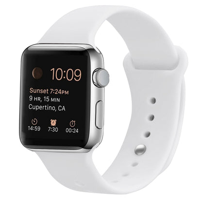 Silicone Replacement Strap Watchband Compatible with Apple Watch Series, 7 41mm / 6 & SE & 5 & 4 40mm / 3 & 2 & 1 38mm