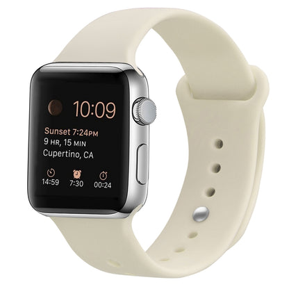 Silicone Replacement Strap Watchband Compatible with Apple Watch Series, 7 41mm / 6 & SE & 5 & 4 40mm / 3 & 2 & 1 38mm