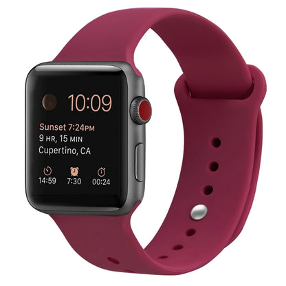Silicone Replacement Strap Watchband Compatible with Apple Watch Series, 7 41mm / 6 & SE & 5 & 4 40mm / 3 & 2 & 1 38mm