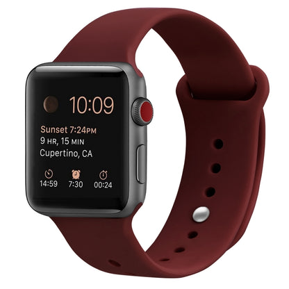 Silicone Replacement Strap Watchband Compatible with Apple Watch Series, 7 41mm / 6 & SE & 5 & 4 40mm / 3 & 2 & 1 38mm