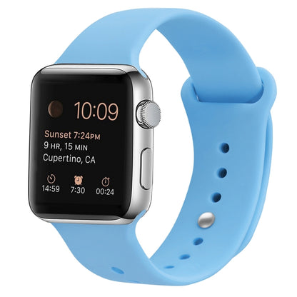 Silicone Replacement Strap Watchband For Apple Watch Series, 7 45mm / 6 & SE & 5 & 4 44mm / 3 & 2 & 1 42mm