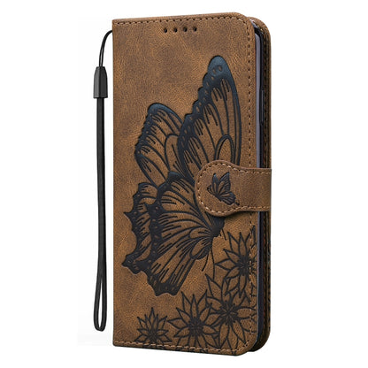 Retro Skin Feel Butterflies Embossing Horizontal Flip Leather Case with Holder & Card Slots & Wallet, Compatible with OnePlus Nord CE 5G