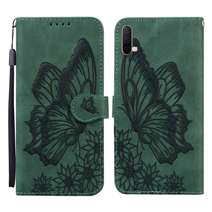 Retro Skin Feel Butterflies Embossing Horizontal Flip Leather Case with Holder & Card Slots & Wallet, Compatible with OnePlus Nord CE 5G