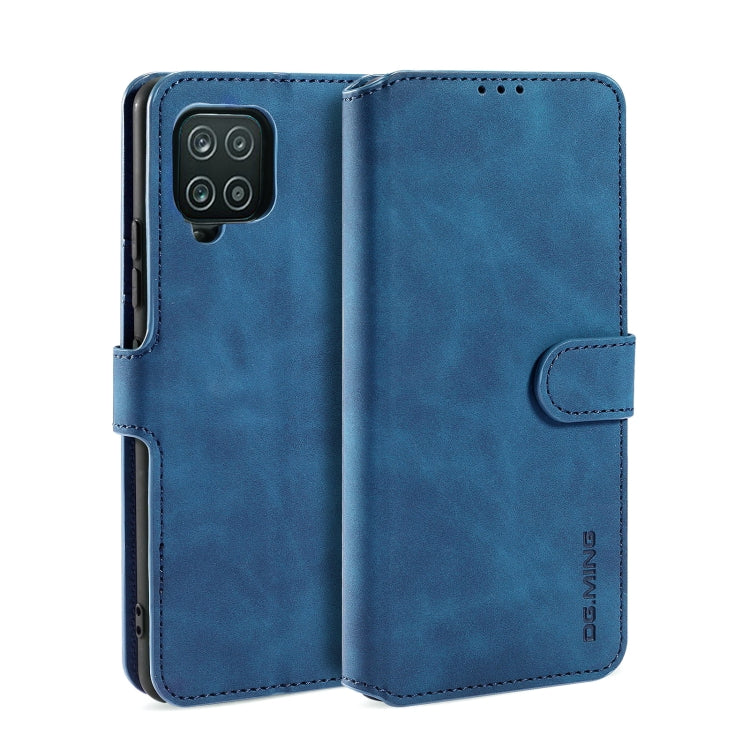 DG.MING Retro Oil Side Horizontal Flip Leather Case with Holder & Card Slots & Wallet, Compatible with Samsung Galaxy A22 4G