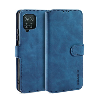 DG.MING Retro Oil Side Horizontal Flip Leather Case with Holder & Card Slots & Wallet, Compatible with Samsung Galaxy A22 4G