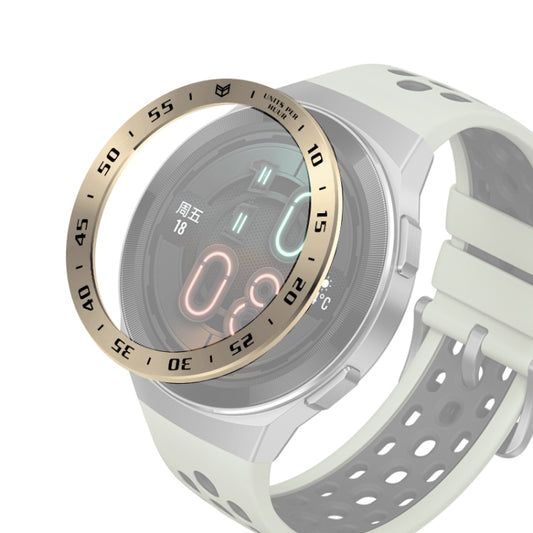 Compatible with Huawei Watch GT2e Smart Watch Stainless Steel Bezel Ring, A Version Time