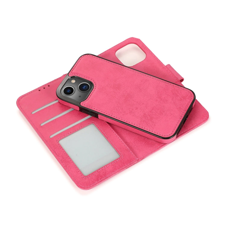 Retro 2 in 1 Detachable Horizontal Flip Leather Case with Card Slots & Wallet