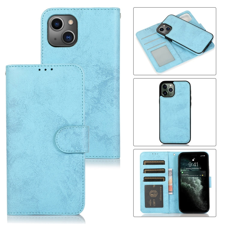 Retro 2 in 1 Detachable Horizontal Flip Leather Case with Card Slots & Wallet