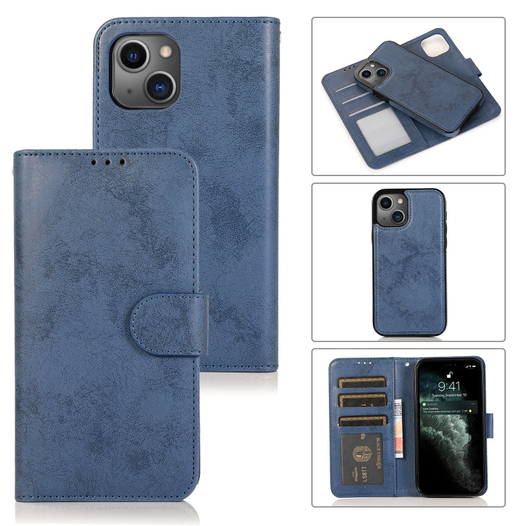 Retro 2 in 1 Detachable Horizontal Flip Leather Case with Card Slots & Wallet