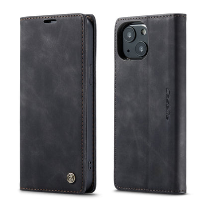 CaseMe-013 Multifunctional Retro Frosted Horizontal Flip Leather Case with Card Slot & Holder & Wallet, Compatible with iPhone 13 mini