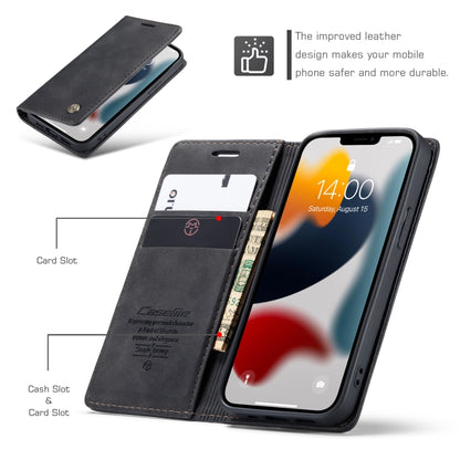 CaseMe-013 Multifunctional Retro Frosted Horizontal Flip Leather Case with Card Slot & Holder & Wallet, Compatible with iPhone 13
