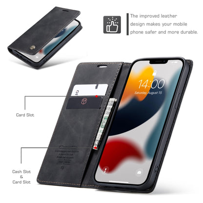 CaseMe-013 Multifunctional Retro Frosted Horizontal Flip Leather Case with Card Slot & Holder & Wallet, Compatible with iPhone 13 Pro
