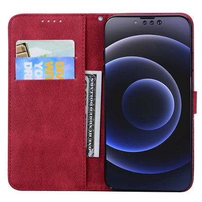 Retro Skin Feel Butterflies Embossing Horizontal Flip Leather Case with Holder & Card Slots & Wallet