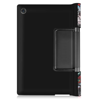 Custer Texture Coloured Drawing Pattern Horizontal Flip PU Leather Case with Holder & Sleep / Wake-up Function