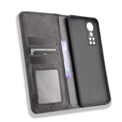 Magnetic Buckle Retro Pattern Horizontal Flip Leather Case with Holder & Card Slot & Wallet