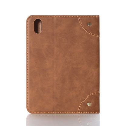 Retro Book Style Leather Tablet Case, Compatible with iPad mini 6 / mini 2024
