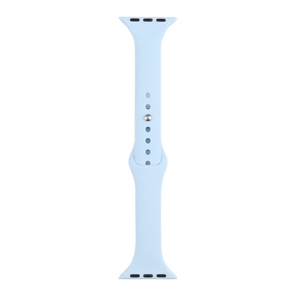Slimming Silicone Replacement Watchband Compatible with Apple Watch Series, 7 41mm / 6&SE&5&4 40mm / 3&2&1 38mm