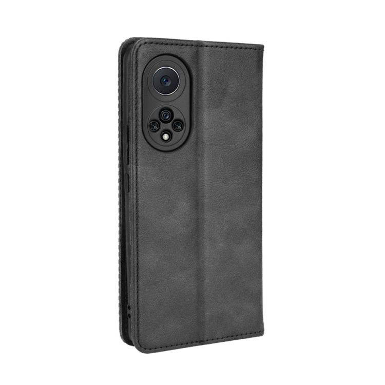 Magnetic Buckle Retro Crazy Horse Texture Horizontal Flip Phone Leather Case with Holder & Card Slots & Photo Frame, Compatible with Huawei nova 9 Pro / Honor 50 Pro
