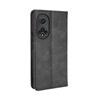 Magnetic Buckle Retro Crazy Horse Texture Horizontal Flip Phone Leather Case with Holder & Card Slots & Photo Frame, Compatible with Huawei nova 9 Pro / Honor 50 Pro