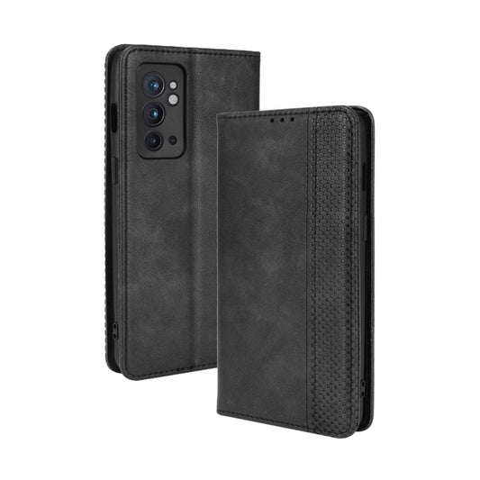 Magnetic Buckle Retro Crazy Horse Texture Horizontal Flip Phone Leather Case with Holder & Card Slots & Photo Frame