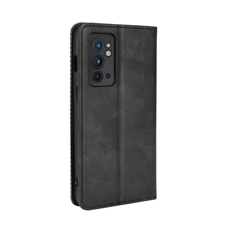 Magnetic Buckle Retro Crazy Horse Texture Horizontal Flip Phone Leather Case with Holder & Card Slots & Photo Frame