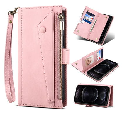 Retro Frosted Leather Phone Case with Holder & Card Slot & Wallet & Zipper Pocket & Lanyard, Compatible with Google Pixel 6