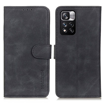 KHAZNEH Retro Texture Horizontal Flip Leather Phone Case with Holder & Card Slots & Wallet