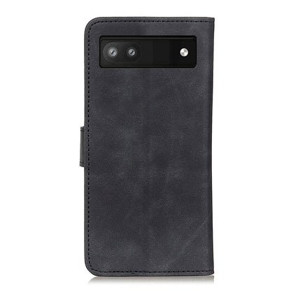KHAZNEH Retro Texture Flip Leather Phone Case, Compatible with Google Pixel 6a