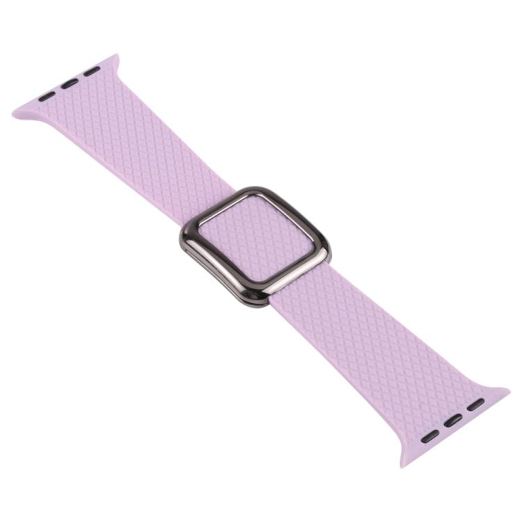 Black Buckle Silicone Watchband Compatible with Apple Watch Series, 7 41mm / 6&SE&5&4 40mm / 3&2&1 38mm