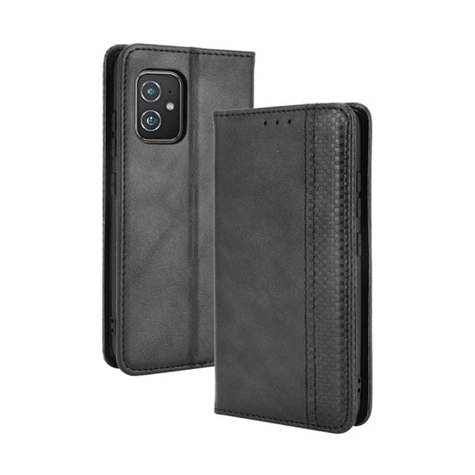 Magnetic Buckle Retro Crazy Horse Leather Phone Case, Compatible with Asus Zenfone 8 / 8Z