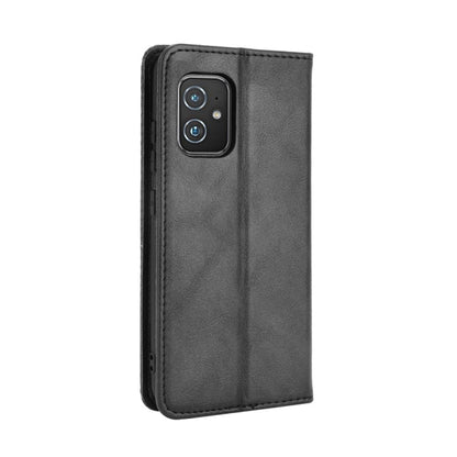 Magnetic Buckle Retro Crazy Horse Leather Phone Case, Compatible with Asus Zenfone 8 / 8Z