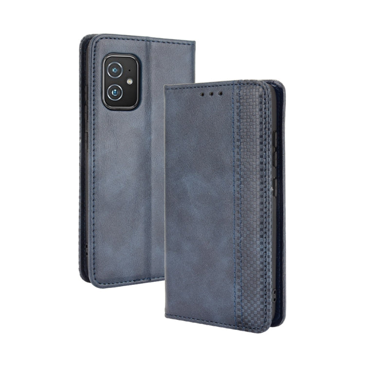 Magnetic Buckle Retro Crazy Horse Leather Phone Case, Compatible with Asus Zenfone 8 / 8Z