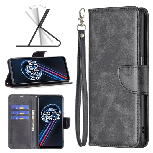Retro Lambskin Texture Leather Phone Case, For OPPO Realme 9 Pro+