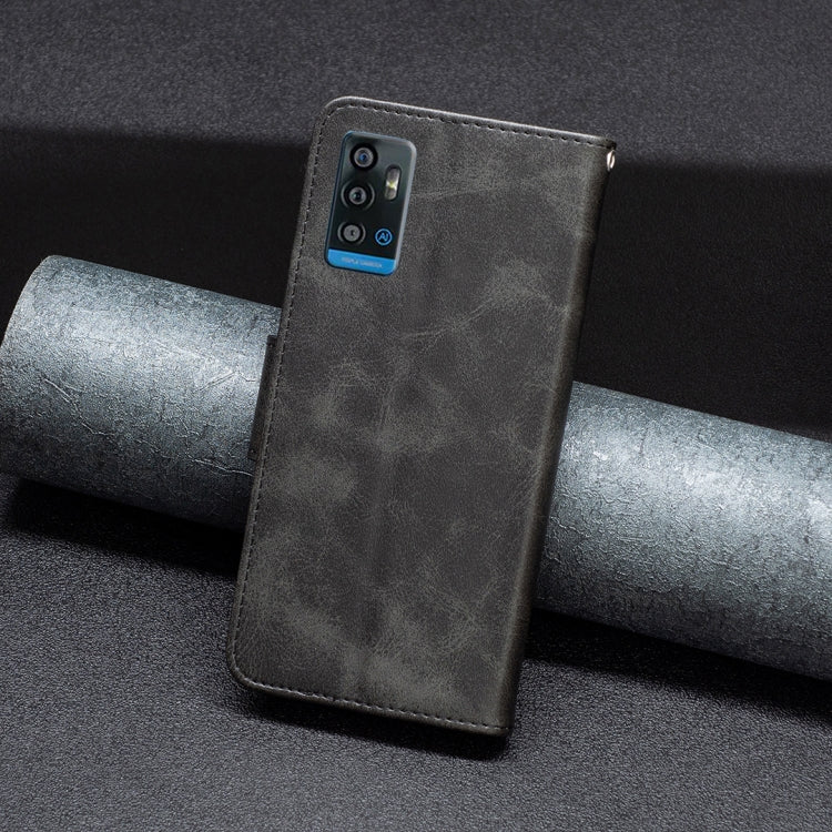 Retro Lambskin Texture Leather Phone Case, Compatible with ZTE Blade A71