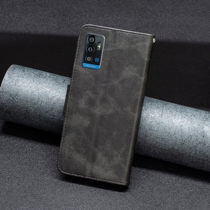 Retro Lambskin Texture Leather Phone Case, Compatible with ZTE Blade A71