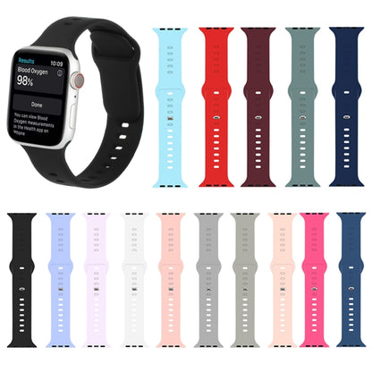 Liquid Silicone Watchband Compatible with Apple Watch Series, 7 45mm / 6&SE&5&4 44mm / 3&2&1 42mm