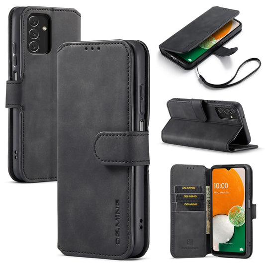 DG.MING Retro Oil Edge Flip Leather Phone Case, Compatible with Samsung Galaxy A13 4G