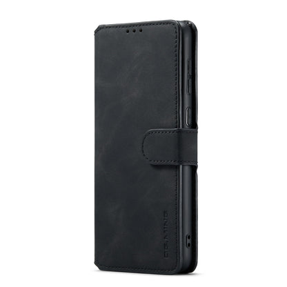 DG.MING Retro Oil Edge Flip Leather Phone Case, Compatible with Samsung Galaxy A33 5G