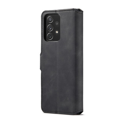 DG.MING Retro Oil Edge Flip Leather Phone Case, Compatible with Samsung Galaxy A73 5G
