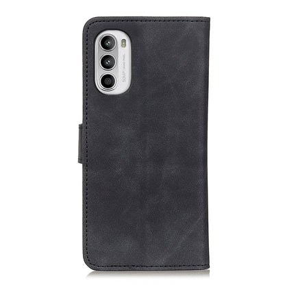 KHAZNEH Retro Texture Flip Leather Phone Case, Compatible with Motorola Moto G52 4G
