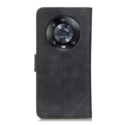 KHAZNEH Retro Texture Flip Leather Phone Case, Compatible with Honor Magic4 Pro