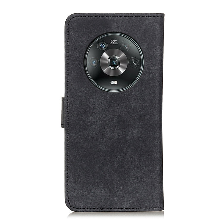 KHAZNEH Retro Texture Flip Leather Phone Case, Compatible with Honor Magic4