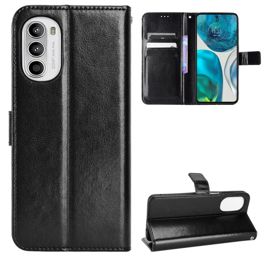Retro Crazy Horse Texture Leather Phone Case, Compatible with Motorola Moto G52 4G