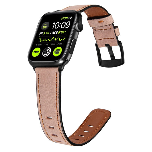 Retro Leather Watch Band Compatible with Apple Watch Series, 7 41mm / 6&SE&5&4 40mm / 3&2&1 38mm